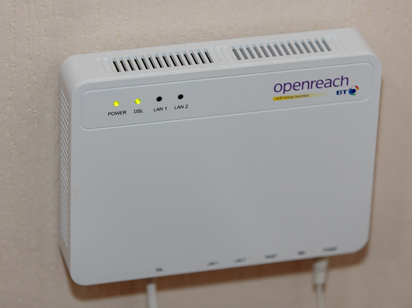 A BT Openreach Fibre Modem Inside A Residential Property, 58% OFF